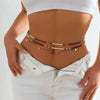 Jewelry Plastic Waist Chain Set Multicircle Women Beaded Shell Holiday Style