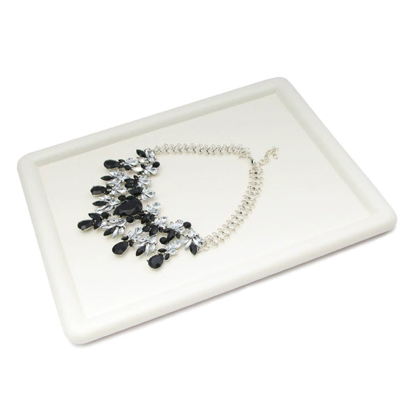 Jewelry Plate Pu Leather Rectangular Highend Style