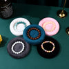 Jewelry Plate Pu Velvet Splicing Rectangular Advanced Sense