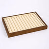 Jewelry Plate Walnut Wood Geometric Shape Splicing Highend Style For Jewelry Display And Storage