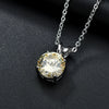 Jewelry Platinum Plated Zircon Necklace Simple Women's Allmatch Pendant Factory Wholesale Pendant