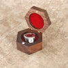 Jewelry Portable Storage Box Wooden Hexagonal Mini Jewelry Box For Necklace Earrings Ring