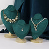 Jewelry Portrait Model Display Rack Heart Shaped Necklace Counter Model Neck Jewelry Rack Pendant Rack Wooden