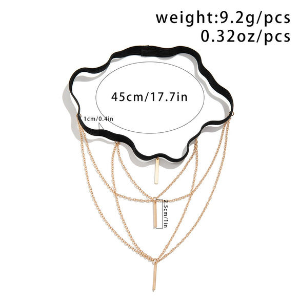 Jewelry Punk Elastic Belt Thigh Chain Leg Chain Metal Alloy Inlaid Artificial Gemstones Semiprecious Stones Geometric Tassel Leg Ornaments For Women