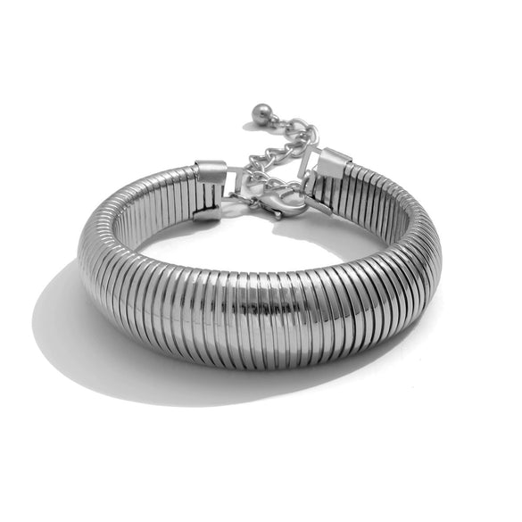 Jewelry Punk Exaggerated Snake Bone Geometric Metal Clavicle Necklace For Women