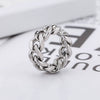 Jewelry Punk Geometric Titanium Steel Chain Ring For Men