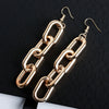 Jewelry Punk Hiphop Exaggerated Geometric Ccb Chain Earrings Bracelet Necklace Set Electroplated