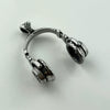 Jewelry Punk Rock Music Headphones Pendant Necklace Hiphop Stainless Steel Doll Retro Unisex
