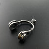 Jewelry Punk Rock Music Headphones Pendant Necklace Hiphop Stainless Steel Doll Retro Unisex