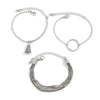 Jewelry Punk Style Hip Hop Multi Layer Bracelet And Geometric Ring Alloy Electroplating For Women