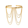 Jewelry Punk Style Metal Arm Bracelet With Electroplating Treatment