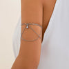 Jewelry Punk Style Metal Arm Bracelet With Electroplating Treatment