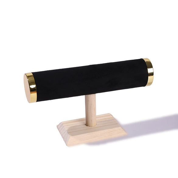 Jewelry Rack Bracelet Watch Display Storage Rack Solid Wood Splicing Single Layer Highend