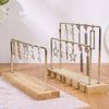 Jewelry Rack Iron Metal Solid Wood Three Layers Highend Art Design