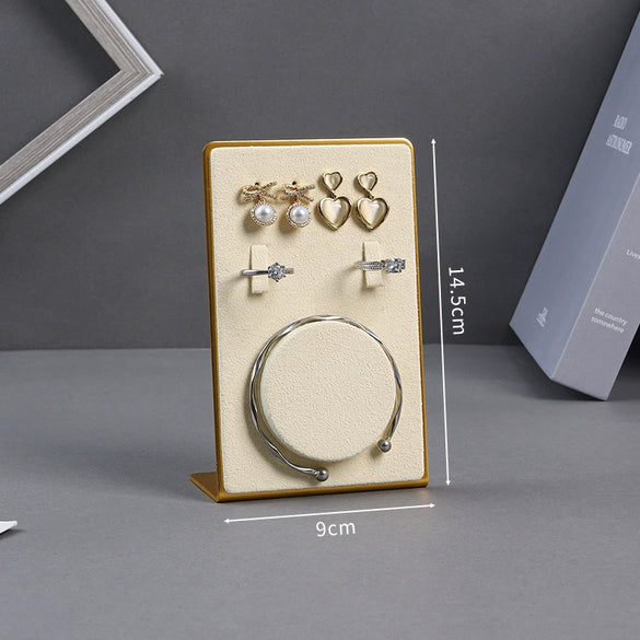 Jewelry Rack Metal Super Fiber Highend Splicing Jewelry Props For Ring Necklace Bracelet Pendant