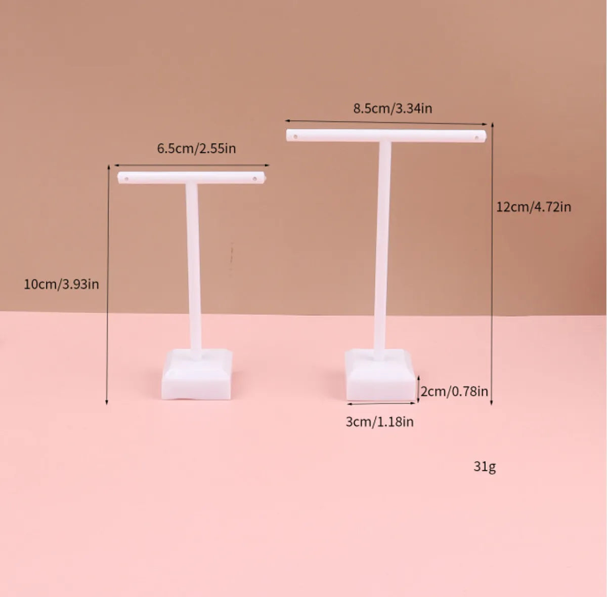 Jewelry Rack Plastic Two-Piece Earrings Jewelry Storage Store Display Props Stall Earrings Display Stand