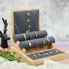 Jewelry Rack Solid Wood Multiuse Display For Ring Bracelet Necklace