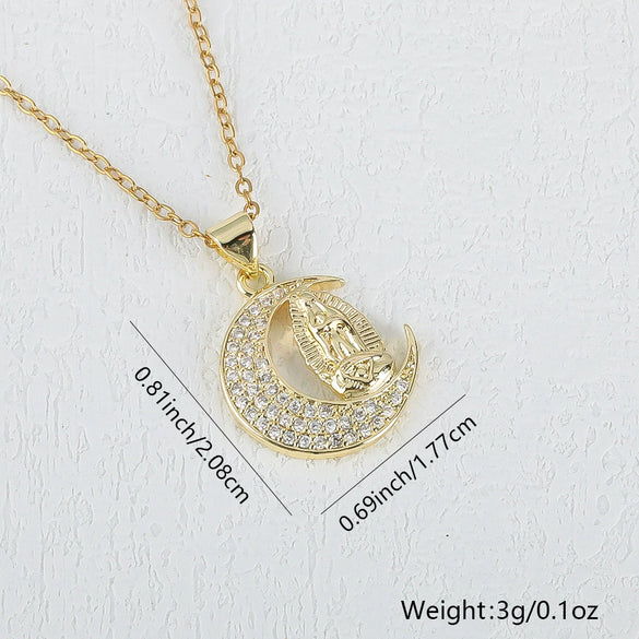 Jewelry Religious Pendant Niche Style Copper Geometric Design