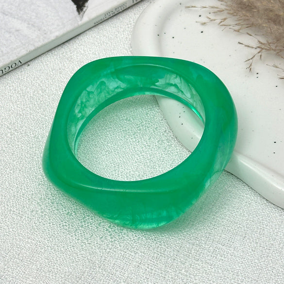 Jewelry Resin Bracelet Geometric Irregular Polish Women's Bracelet