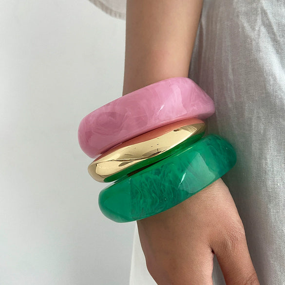 Jewelry Resin Bracelet Geometric Irregular Polish Women's Bracelet