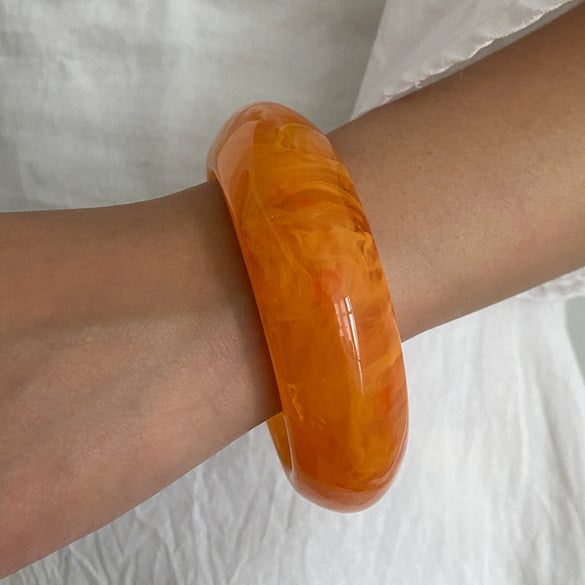 Jewelry Resin Geometric Glossy Light Luxury Elegant Polish Bracelet For Women