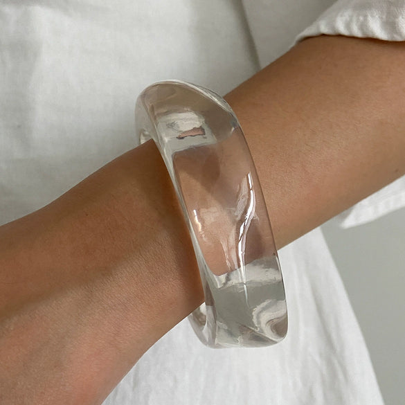 Jewelry Resin Geometric Glossy Light Luxury Elegant Polish Bracelet For Women