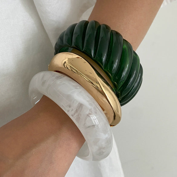 Jewelry Resin Geometric Polish Bracelet For Women