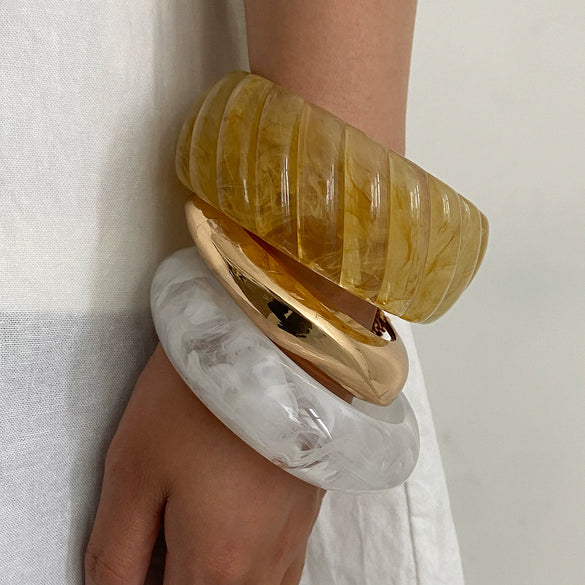 Jewelry Resin Geometric Polish Bracelet For Women