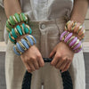 Jewelry Resin Handmade Geometric Elastic Bracelet For Women