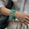 Jewelry Resin Handmade Geometric Elastic Bracelet For Women