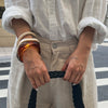 Jewelry Resin Simple Retro Geometric Handmade Square Bracelet And Plain Ring