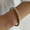 Jewelry Resin Square Wide Bracelet Versatile Retro Red Glossy Manual Electroplated For Women
