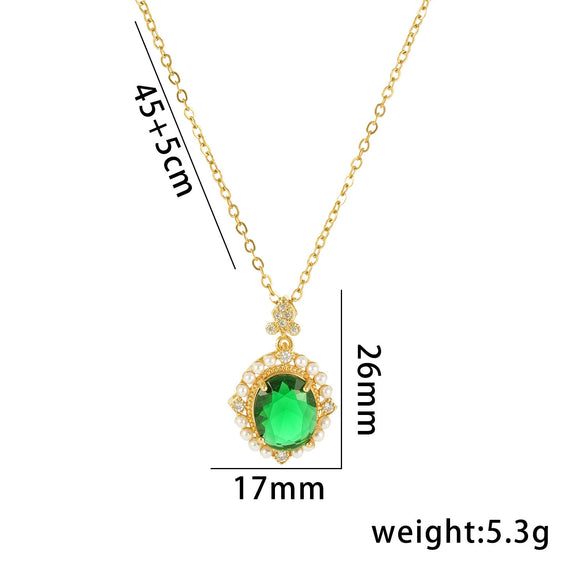 Jewelry Retro Feminine Style Light Luxury Titanium Steel Clavicle Chain With Geometric Pattern And Electroplating Process