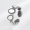Jewelry Retro Oval Copper Ring With Animal Zodiac Pattern And Electroplating Treatment For Women