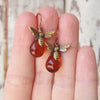 Jewelry Retro Small Bee Water Drop Alloy Electroplated Earrings