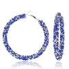 Jewelry Rhinestone Hoop Earrings Simple Fashion