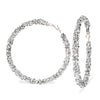 Jewelry Rhinestone Hoop Earrings Simple Fashion