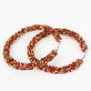 Jewelry Rhinestone Hoop Earrings Simple Fashion