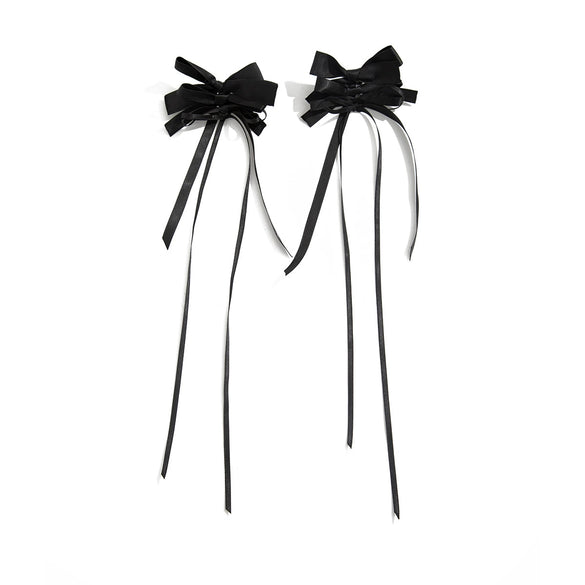 Jewelry Ribbon Bow Stud Earrings Electroplating Original Design