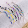 Jewelry Rice Bead Braided Leaves Pattern Women's Bracelet