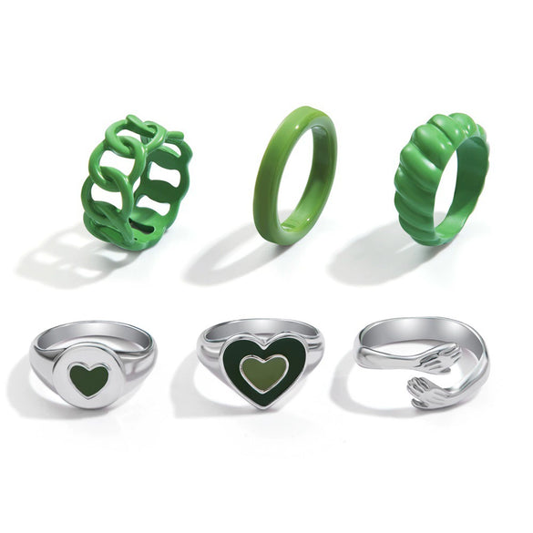 Jewelry Ring Alloy Geometric Electroplating Personality Open Ring For Men