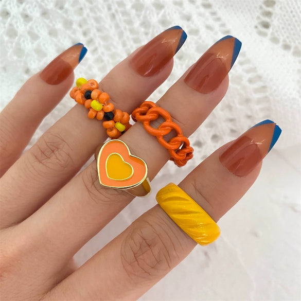 Jewelry Ring Alloy Geometric Electroplating Personality Open Ring For Men