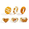 Jewelry Ring Alloy Geometric Electroplating Personality Open Ring For Men