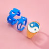 Jewelry Ring Alloy Geometric Electroplating Personality Open Ring For Men