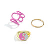 Jewelry Ring Alloy Geometric Electroplating Personality Open Ring For Men
