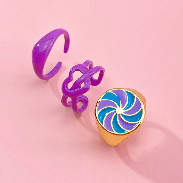 Jewelry Ring Alloy Geometric Electroplating Personality Open Ring For Men