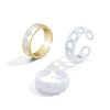 Jewelry Ring Alloy Geometric Electroplating Personality Open Ring For Men