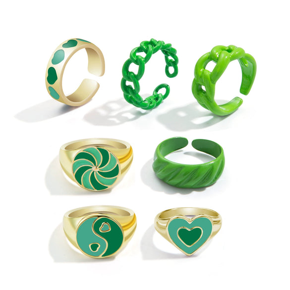 Jewelry Ring Alloy Geometric Electroplating Personality Open Ring For Men