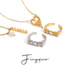 Jewelry Ring And Necklace Titanium Steel Stainless Steel Electroplating Mama Letter Design