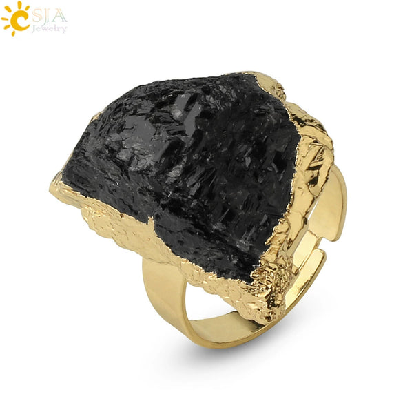 Jewelry Ring Natural Stone Minimalist Style Unisex
